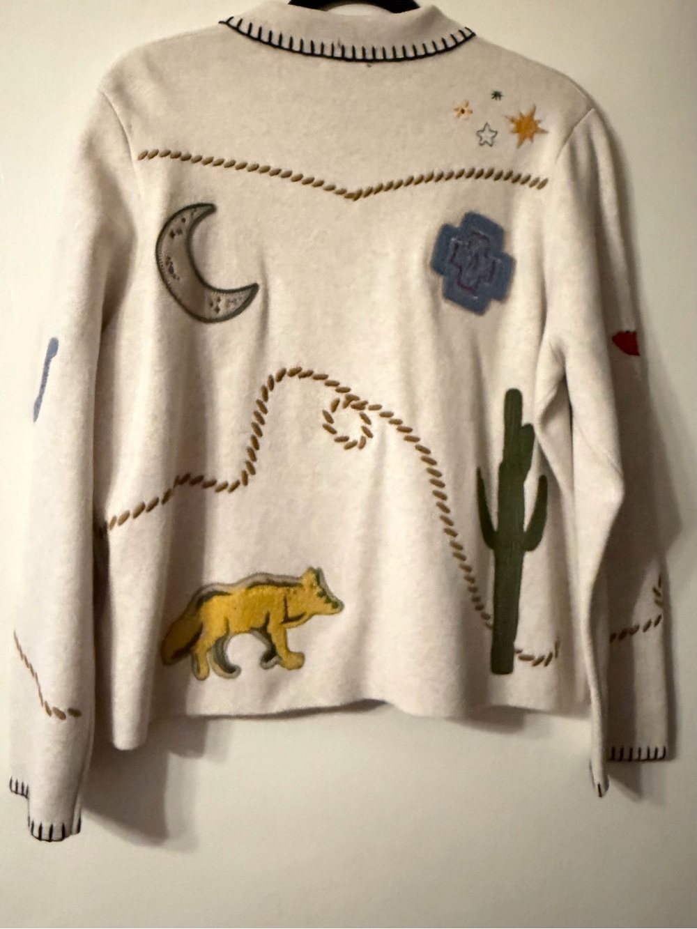 Pendleton NWT Oatmeal Cream Button-Up Jacket with Trim Sz M - Picture 2 of 14